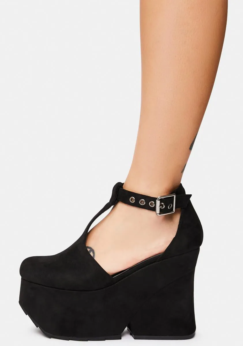 Bossy Behavior Platform Wedge Heels