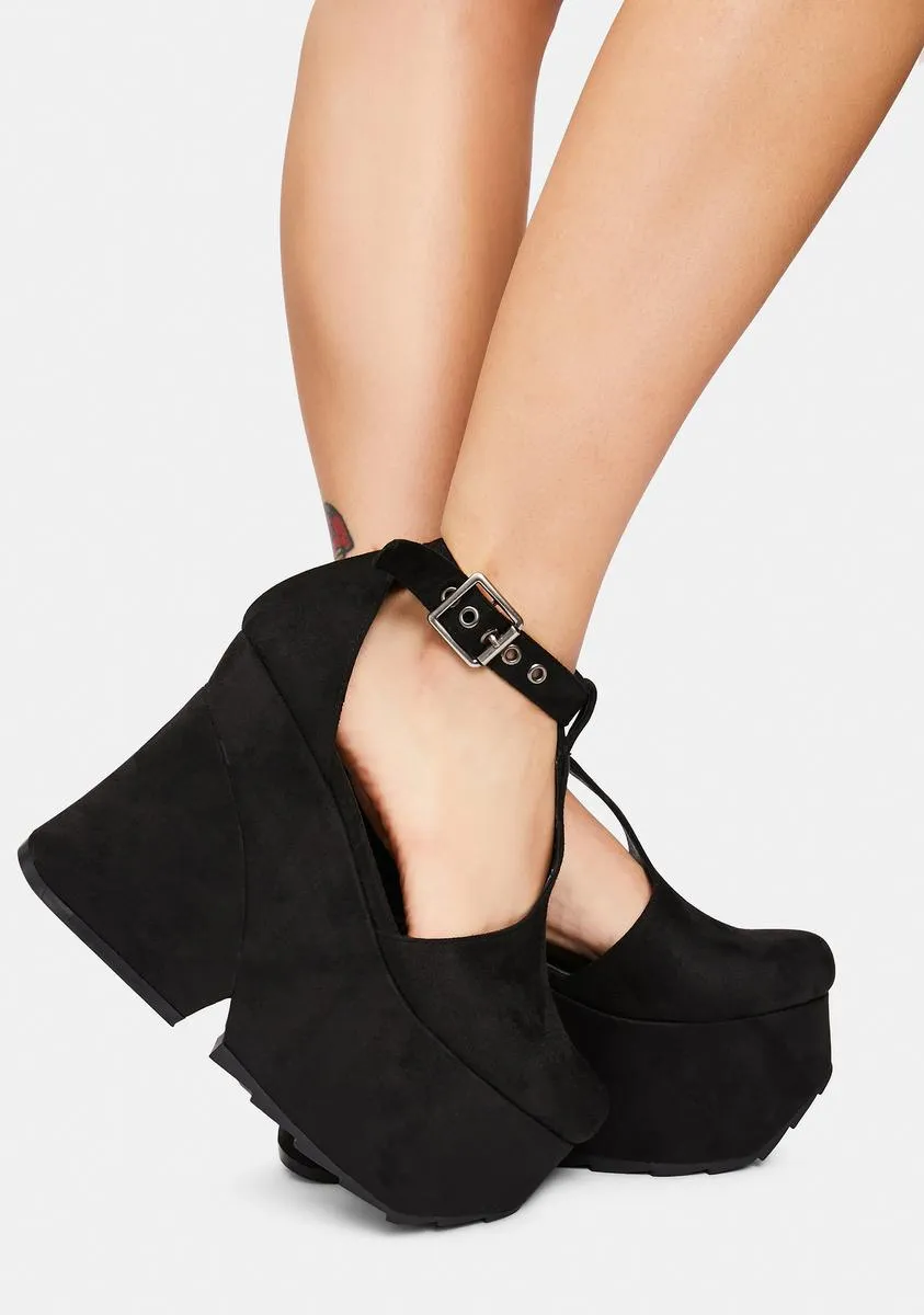 Bossy Behavior Platform Wedge Heels