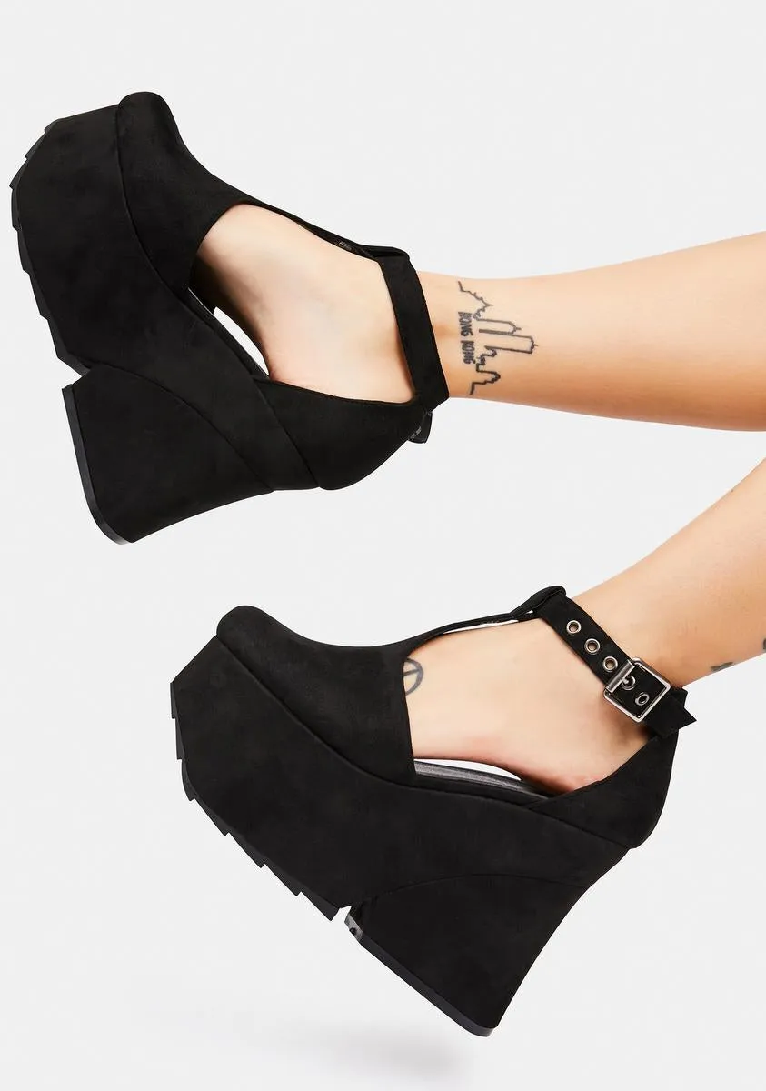 Bossy Behavior Platform Wedge Heels