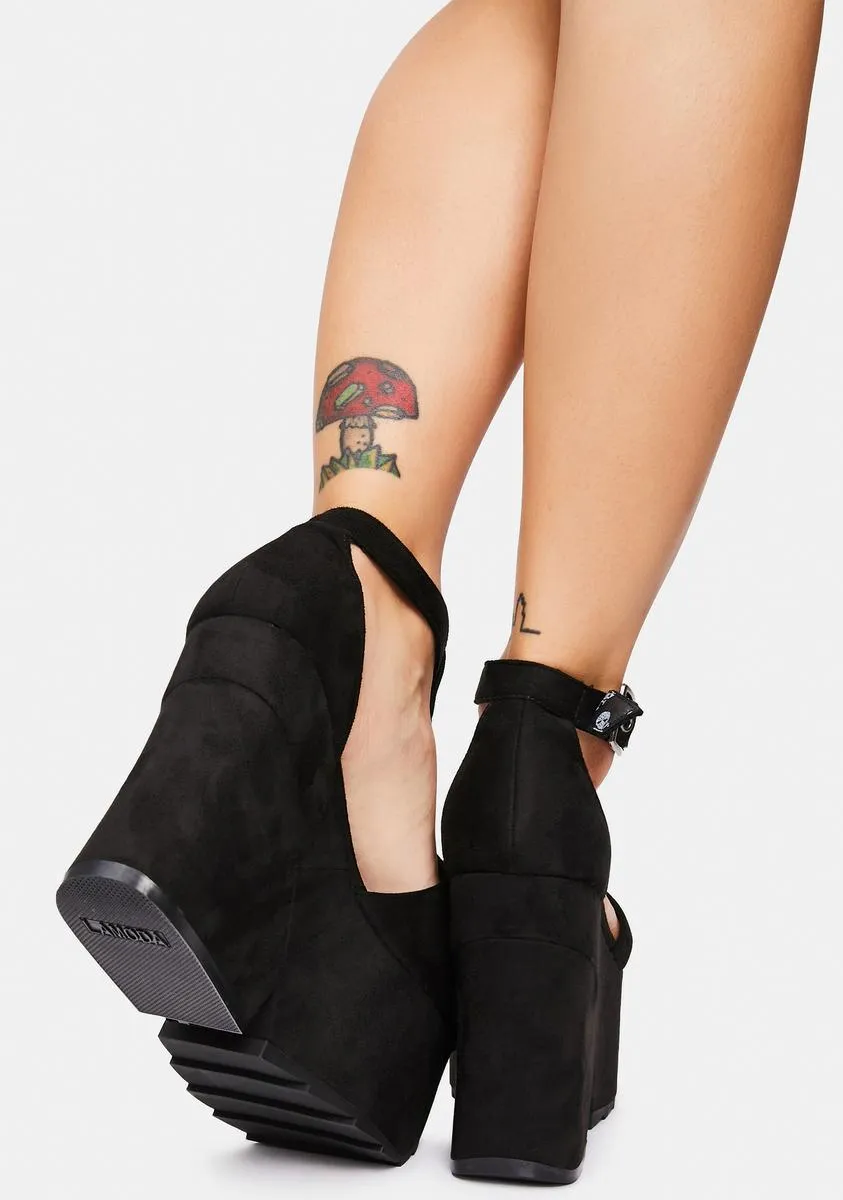 Bossy Behavior Platform Wedge Heels