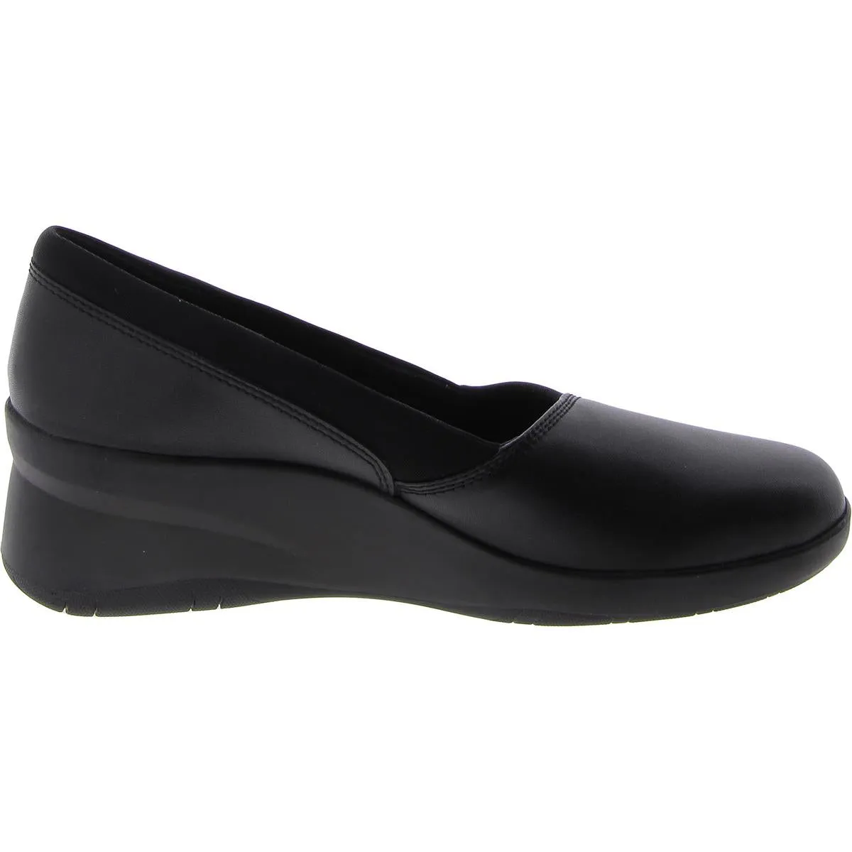 Clarks Womens Suttyn Walk Leather Slip-On Loafers