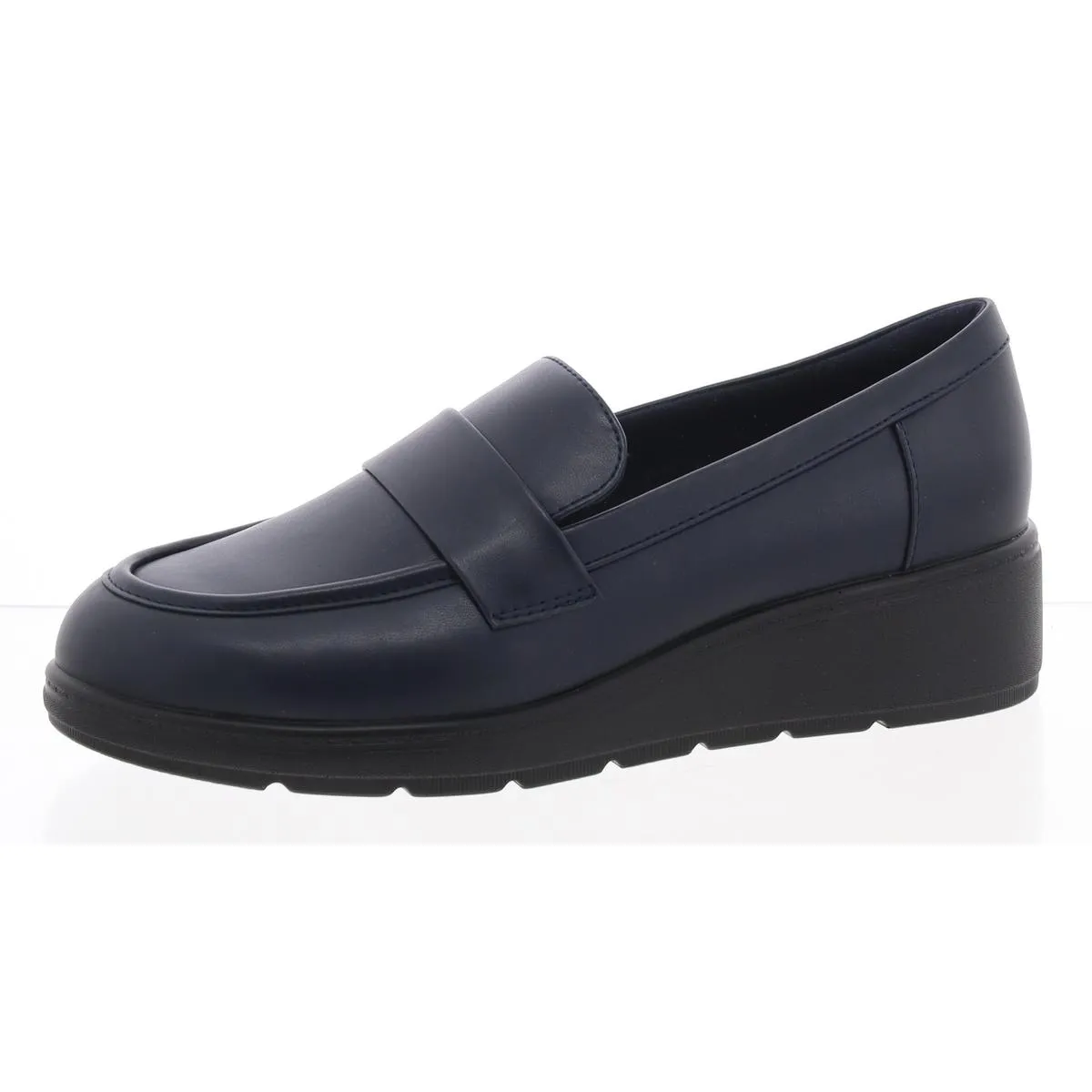 Easy Street Womens Tahlia3 Slip On Wedges Loafers
