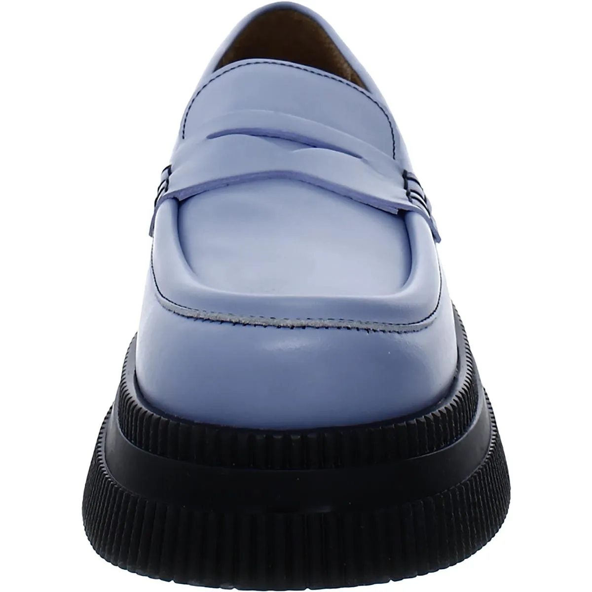 Ganni Womens Creepers Leather Slip-On Loafers