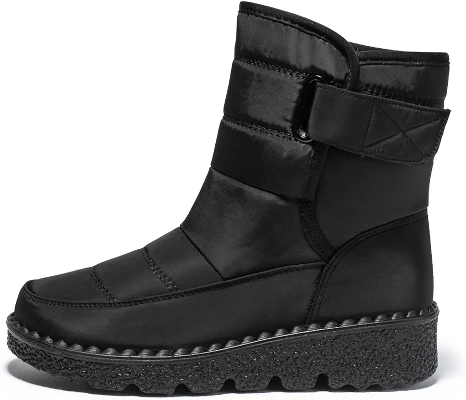 Ladmiple Winter Boots For Women Waterproof Snow Non Slip Fur Lined Warm Ankle Booties Slip On Outdoor Comfortable Shoes