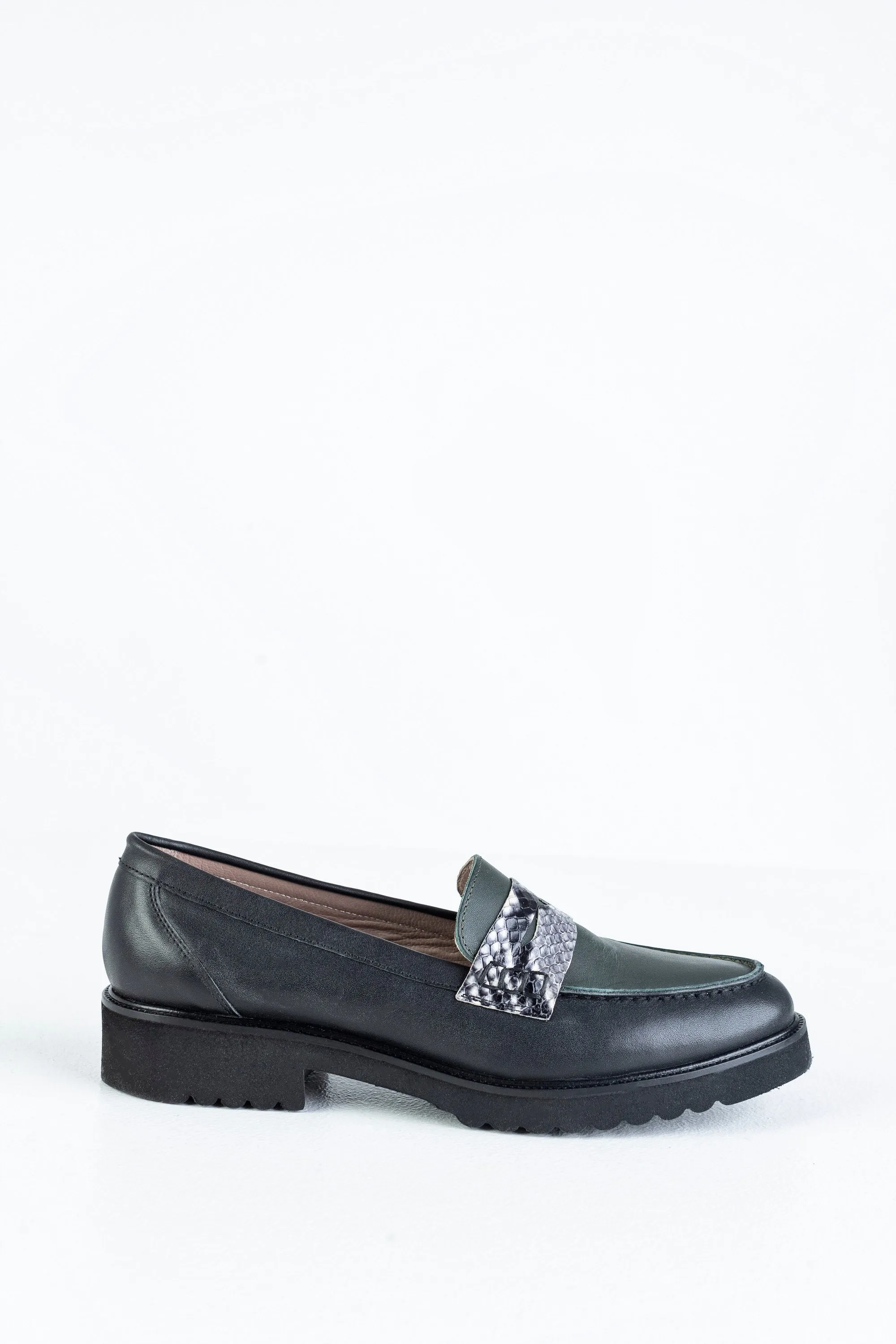 Leather loafers