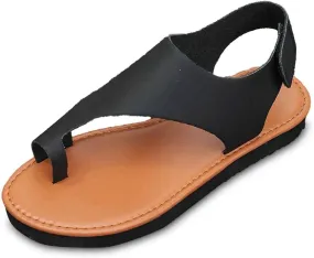 Posh Sandals Women Comfort Flat Summer Shoes Vintage Flip Flops Sandals for Women with Small Heel