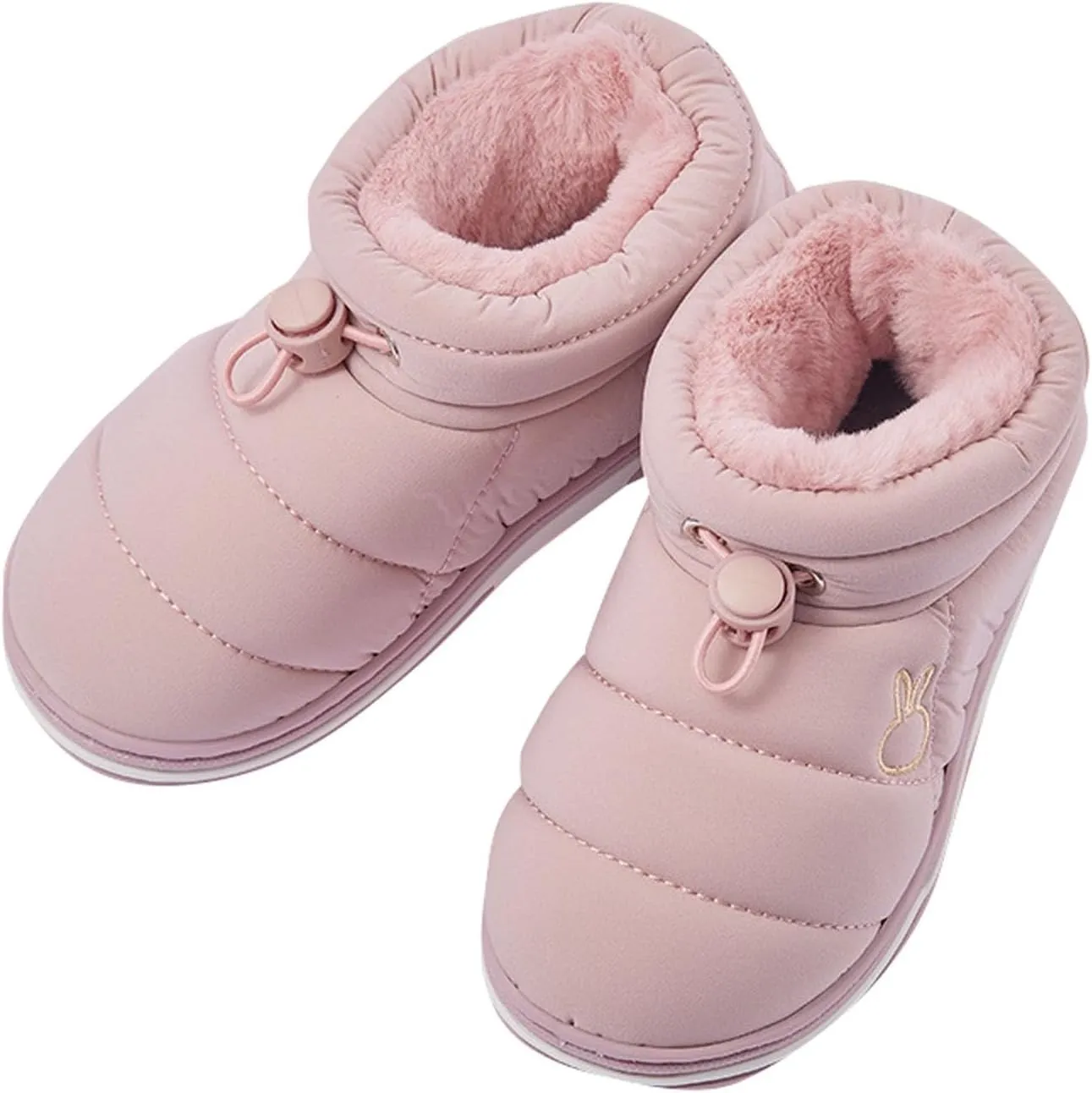 Toddler Baby Boys Girls Warm House Boots Kids Slippers Fuzzy  Lined Comfy Flat Bottom Indoor Bedroom Shoes
